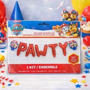 Paw Patrol Mini Foil Balloon Banner Kit – Party Decor – NEW